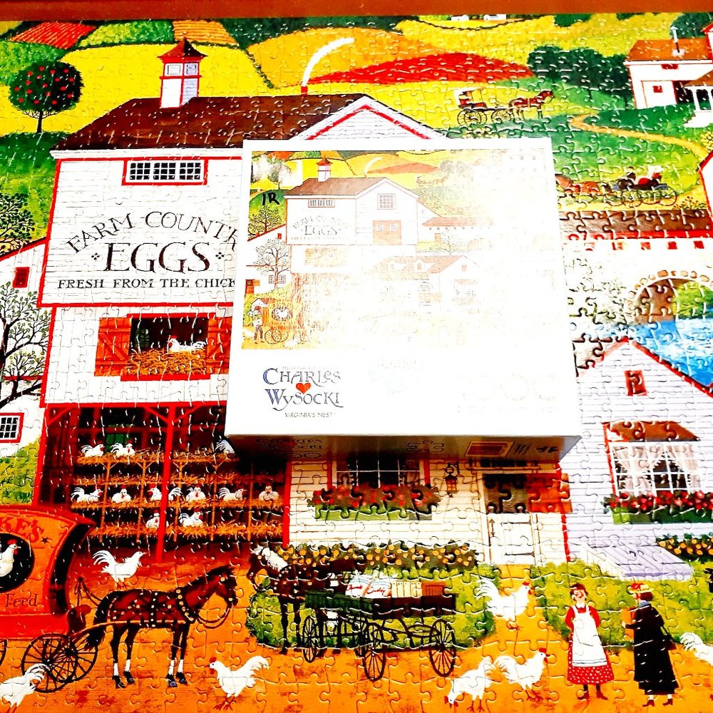 Buffalo Charles Wysocki Jigsaw Puzzle Virginia's Nest 1000 Pieces Complete
